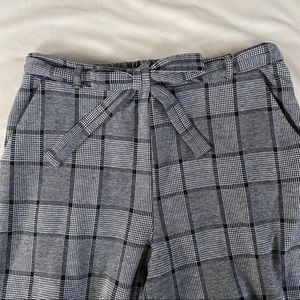 F21 Plaid Straight Leg Trouser Legging